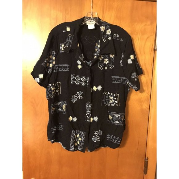 Fashion Bug Women’s Size 22/24 Blouse With Built In Front Panel Preowned - Picture 1 of 5